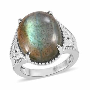 NWOT Malagasy Labradorite Solitaire Ring